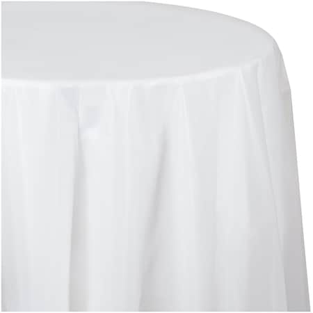 Touch Of Color Clear Round Plastic Tablecloth, 82", 12PK 700418